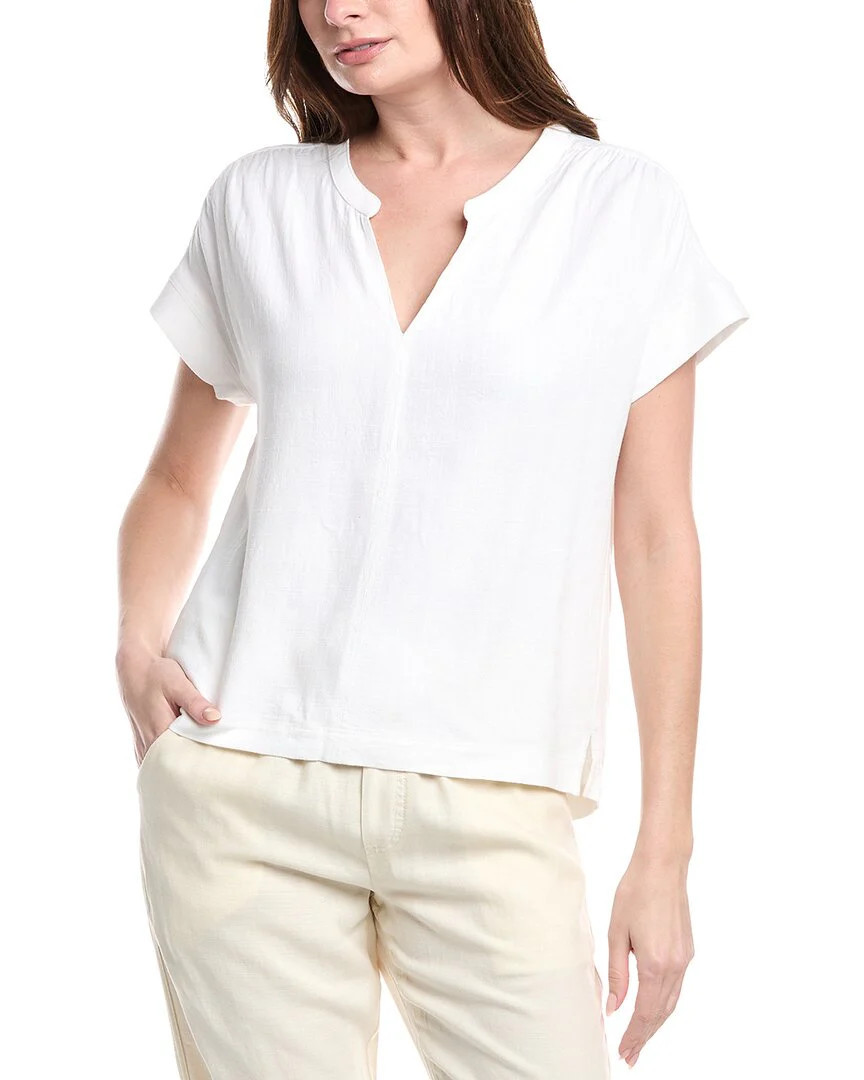 Splendid Wynne Linen-Blend Blouse | Shop Simon