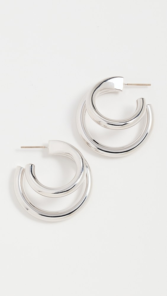 1" Double Lilly Mini Hoops | Shopbop
