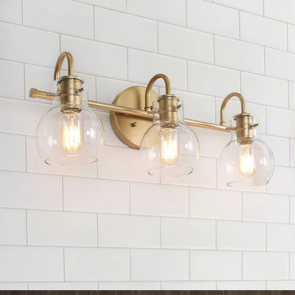 Modern Bathroom Wall Sconces Gold Vanity Lighting for Powder Room - L22"x W7"x H9" - L22"x W7"x H... | Bed Bath & Beyond