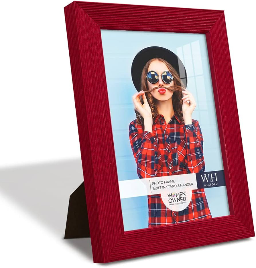 Renditions Gallery 5x7 inch Picture Frame Modern Style Wood Pattern and High Definition Glass Rea... | Amazon (US)