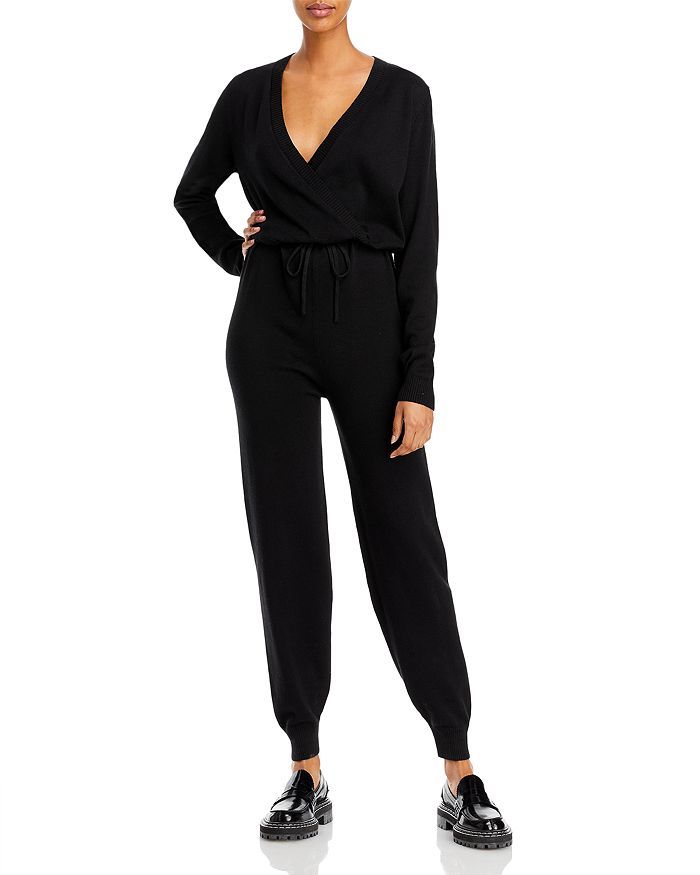 V-Neck Knit Jumpsuit - 100% Exclusive | Bloomingdale's (US)