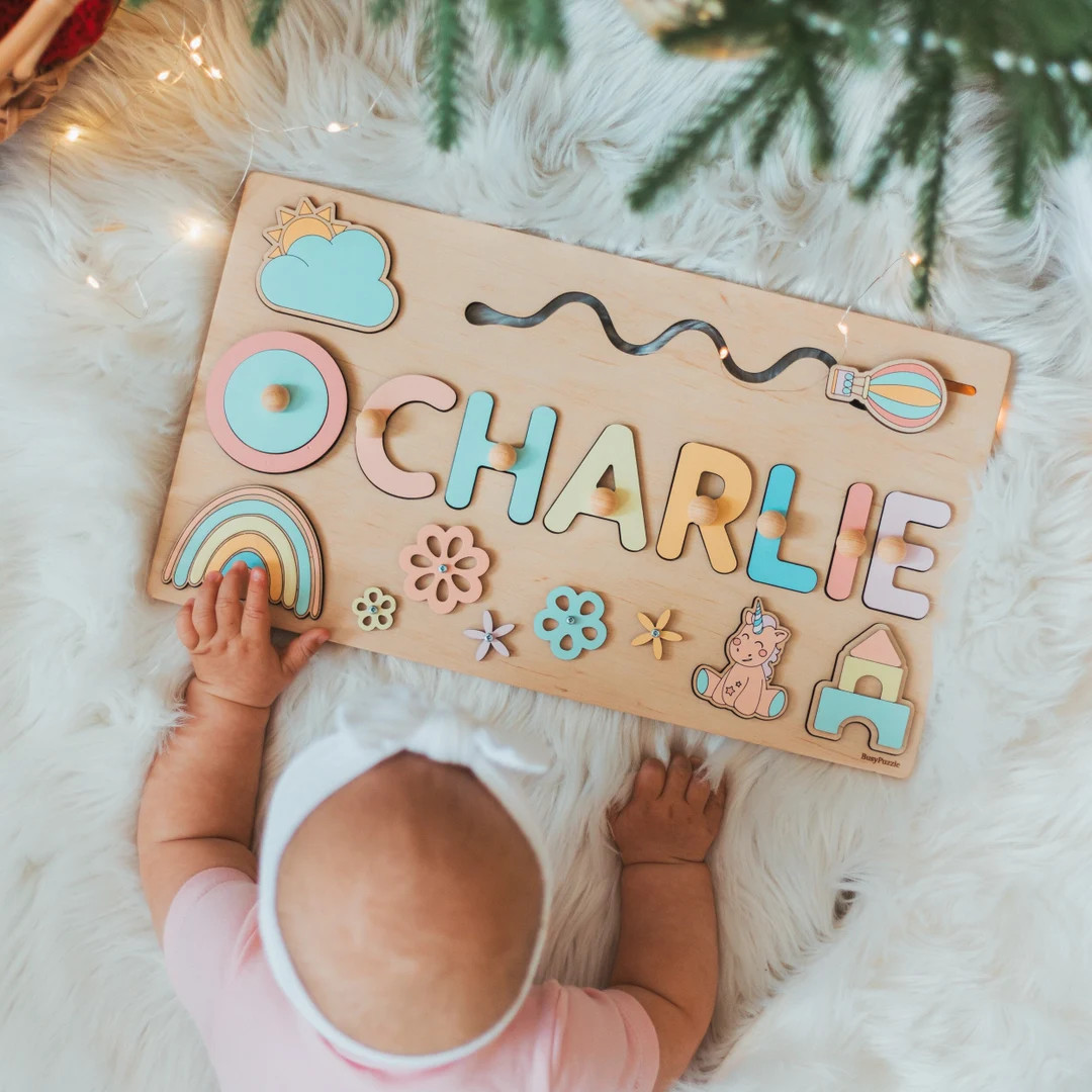 Montessori Girl Busy Board, Educational Wooden Toy, Christmas Gifts For Kids, Baby Girl Birthday ... | Etsy (US)