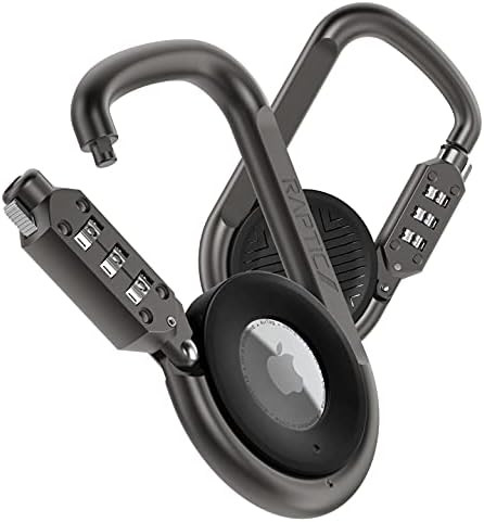 RAPTIC Link & Lock for Apple AirTags, Anti-Theft, Heavy Duty Combination Lock Carabiner, Secure Poly | Amazon (US)