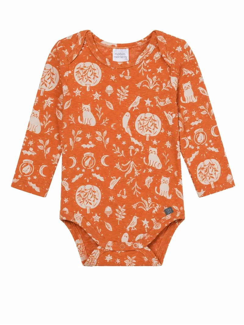 Modern Moments by Gerber Neutral Halloween Bodysuit and Pant Outfit Set, 2-Piece, Sizes Newborn -... | Walmart (US)