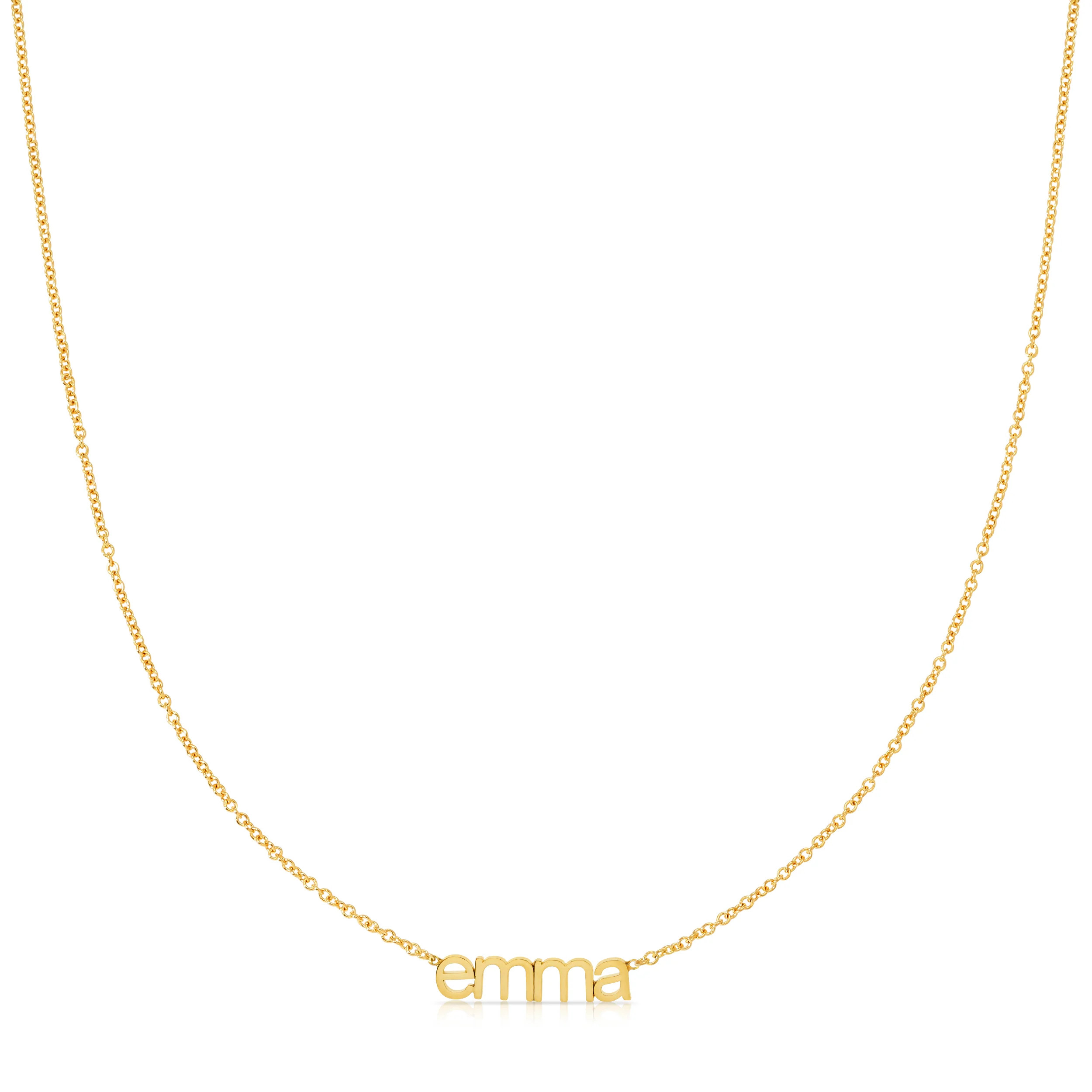 Petite Nameplate Necklace | Maya Brenner