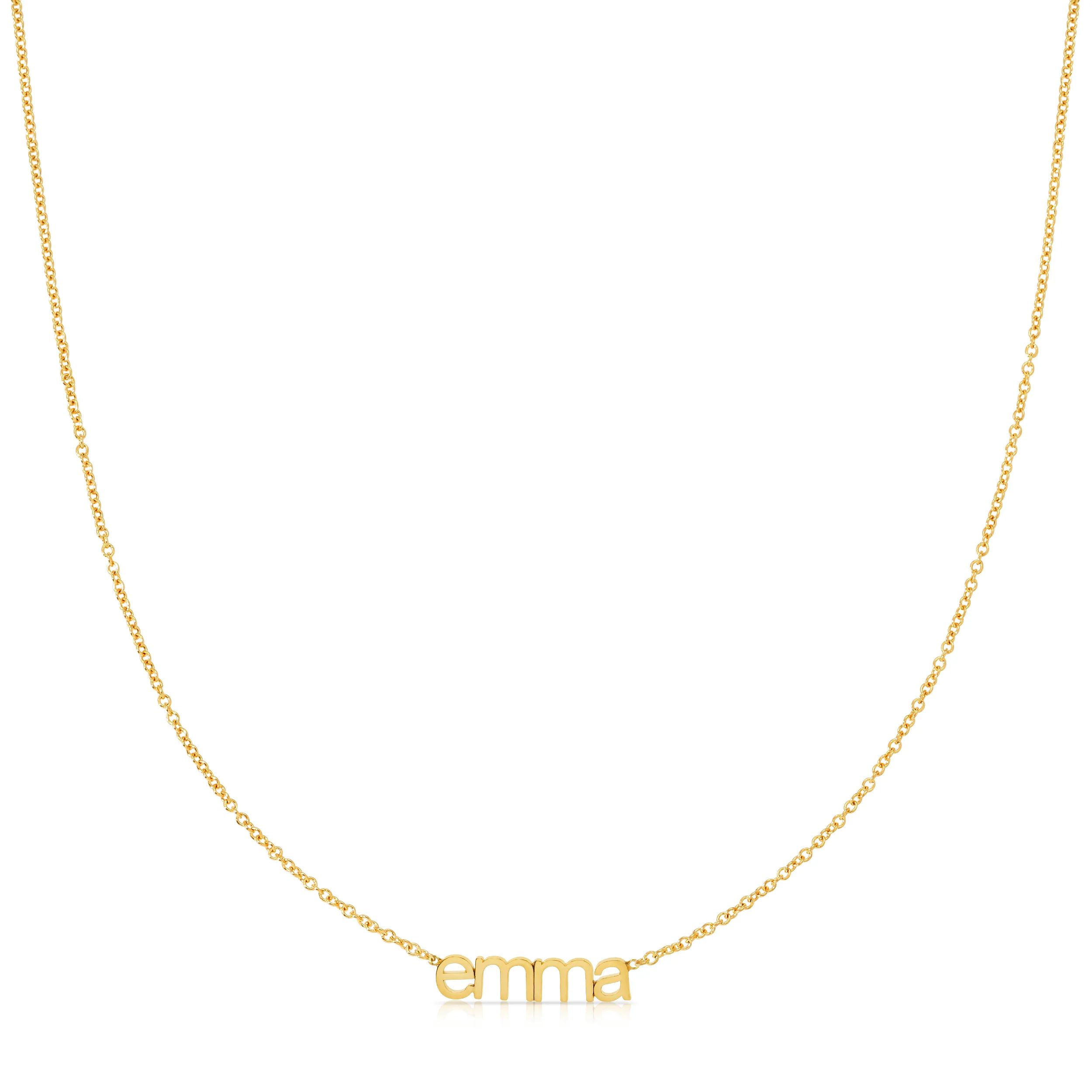Petite Nameplate Necklace | Maya Brenner