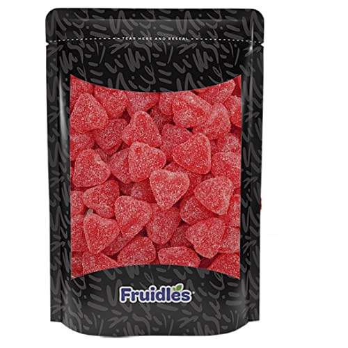 Fruidles Valentine's Day Cherry Hearts Jelly, Delicious Gummy Candy, Fun and Festive Holiday Snacking, Party Favor (1 Pound) | Amazon (US)