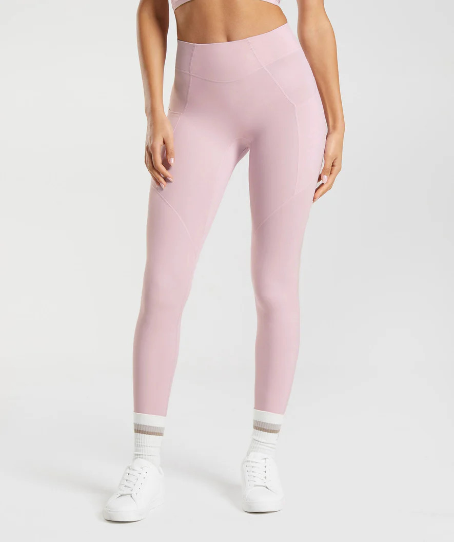 Gymshark Whitney Everyday Pocket Leggings - Pressed Petal Pink | Gymshark US