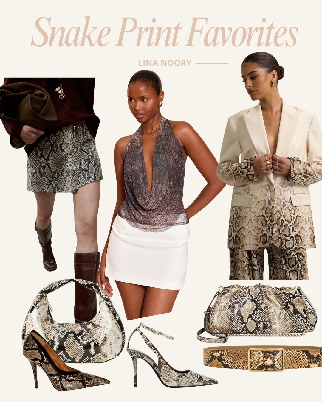 These are my favorite snake skin pieces! 💫 #snakeskin #animalprint #patterns #fashion #ootd #grwm 

#LTKFindsUnder50 #LTKFindsUnder100 #LTKStyleTip