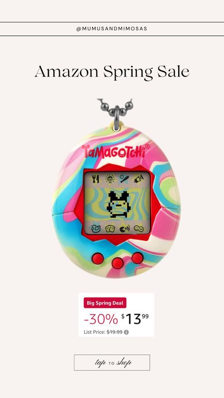 Amazon big spring sale
Tamagotchi 
Toys for kids

#LTKsalealert #LTKkids #LTKfindsunder50