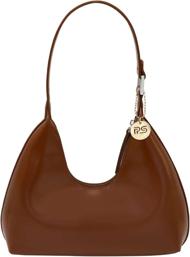 PS PETITE SIMONE Small Shoulder Bag for Women Everyday Purse Trendy Hobo bag Crescent Bag Structu... | Amazon (US)