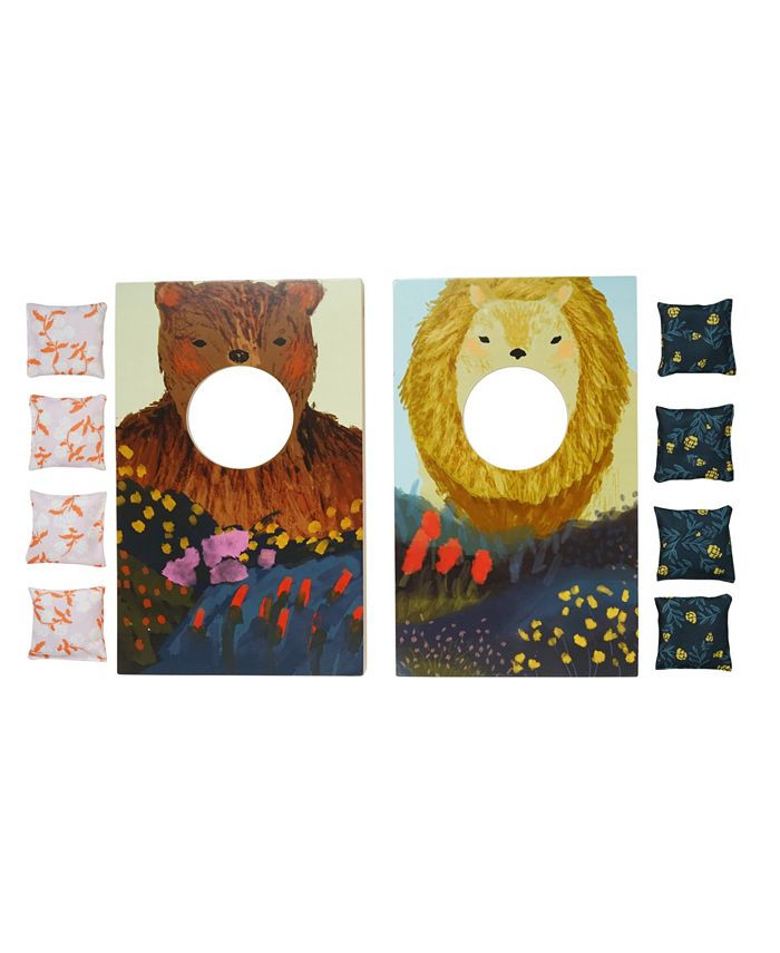 Wild Ones Indoor Outdoor Wooden Cornhole Bean Bag Toss Game Set, 10 Piece | Macys (US)