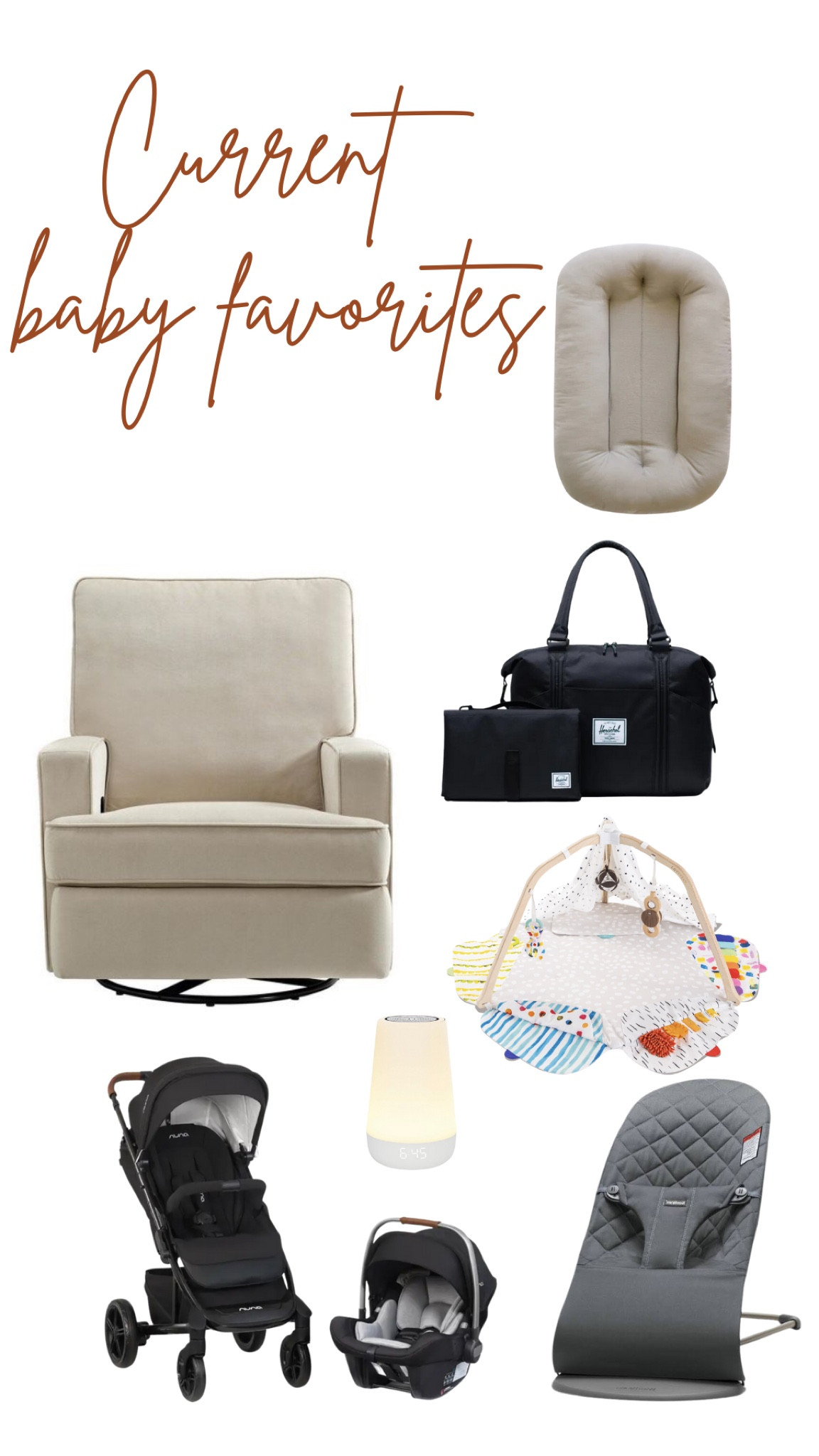 My current baby favorites! Most of this stuff I used with Mila and now get to use again with Penelope! The diaper bag is so durable, it’s actually a hand-me-down from my sister who used it through 2 kids (almost 4 years!!) and it’s still in great condition. Love love love all of these items! 

#LTKbump #LTKfamily #LTKkids