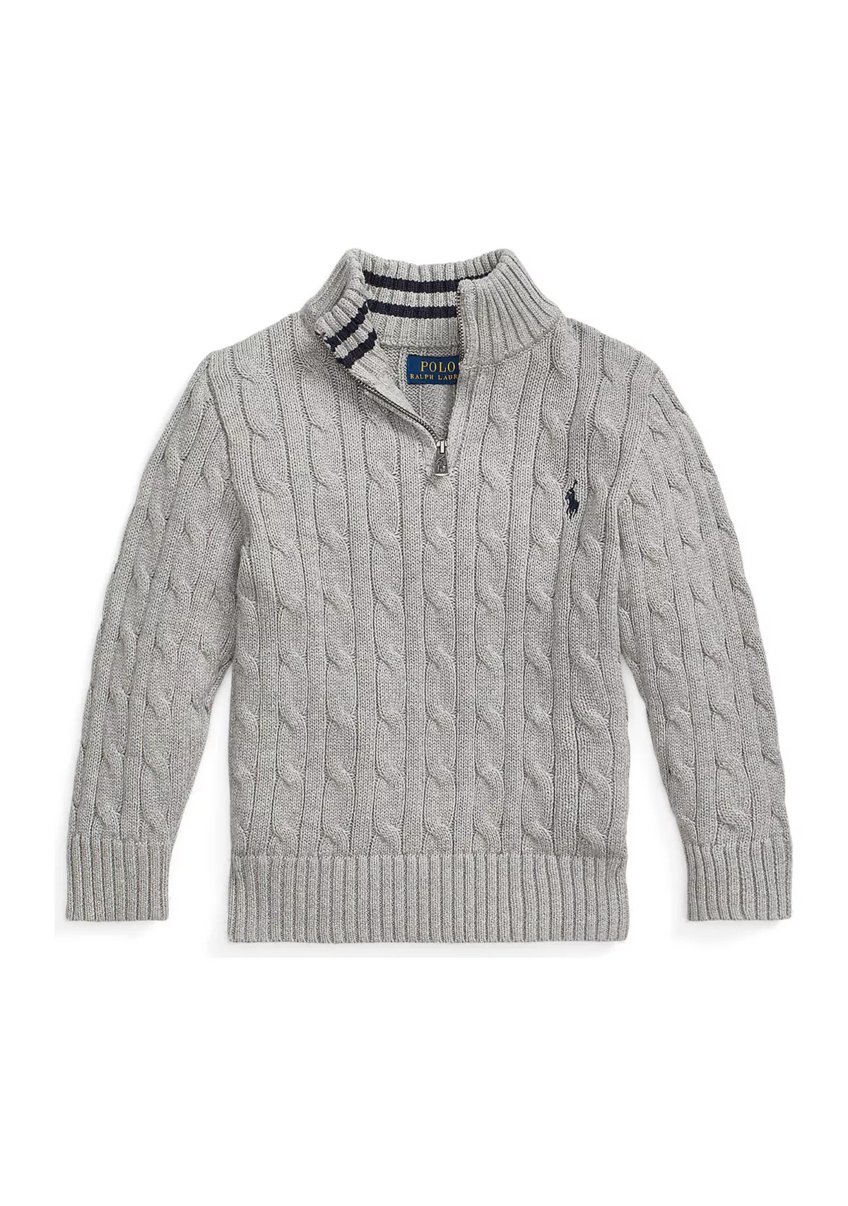 Boys 8-20 Cable Knit Cotton 1/4 Zip Sweater | Belk