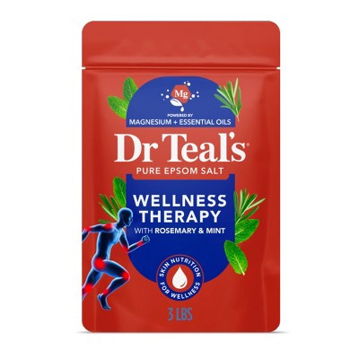 Dr Teal's Epsom Salt Magnesium Soak - Wellness Therapy with Rosemary & Mint - 3 lbs | Target