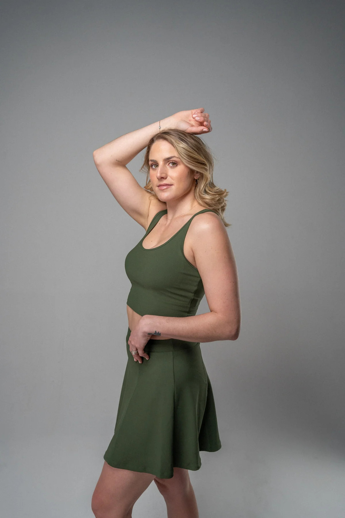 radiant ribbed built-in crop tank | Alyth Active