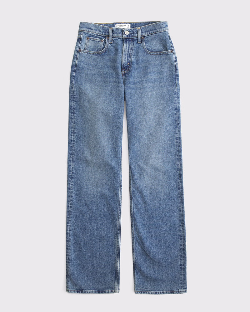 Women's Curve Love High Rise 90s Relaxed Jean | Women's Bottoms | Abercrombie.com | Abercrombie & Fitch (US)