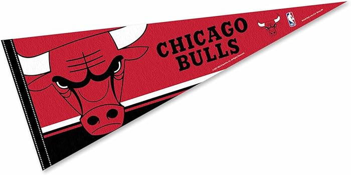 Chicago Bulls Pennant Full Size 12 in X 30 in | Amazon (US)
