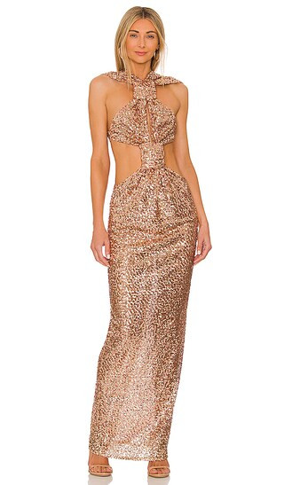 Sol Dress in Gold | Revolve Clothing (Global)