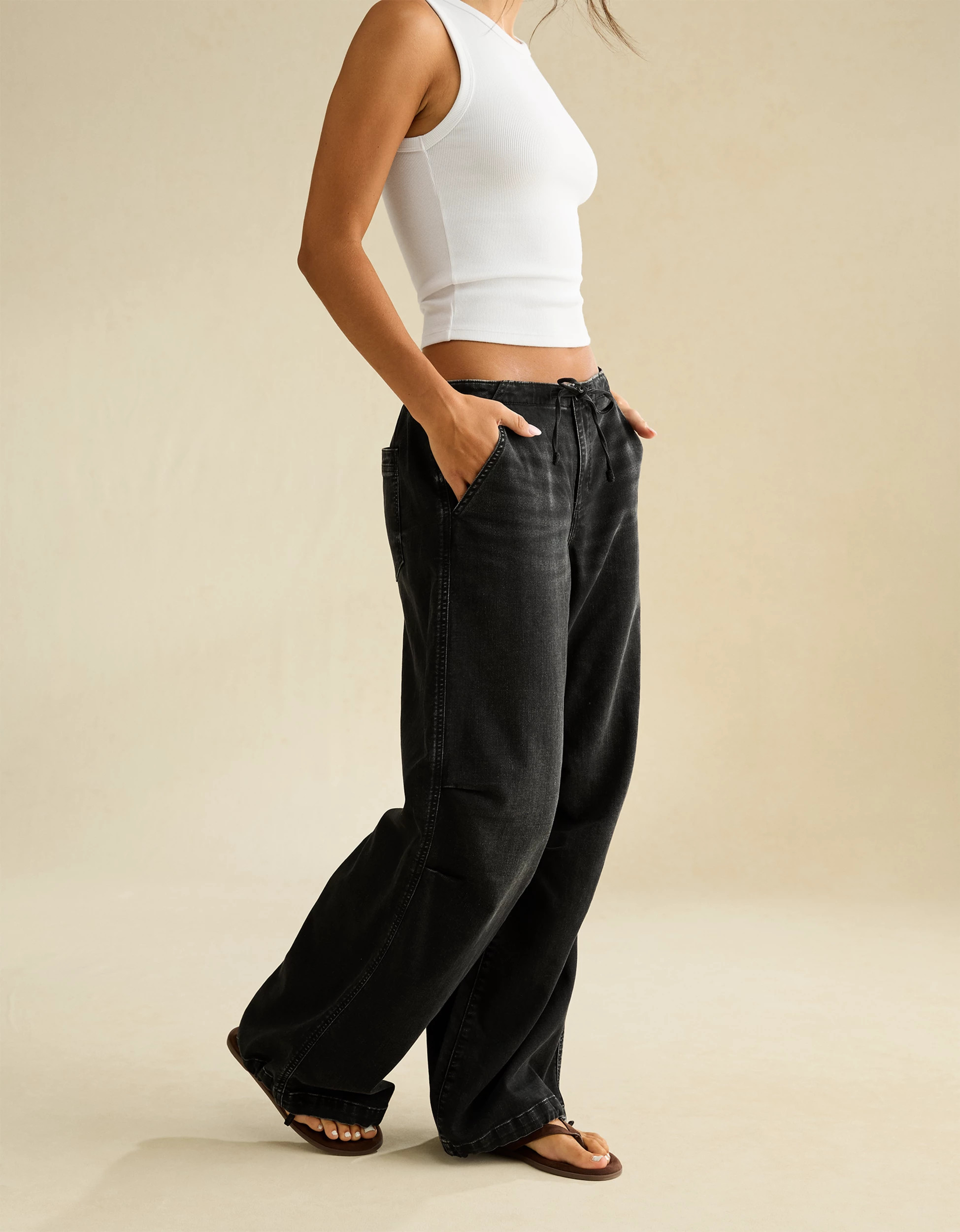 AE Low-Rise Cozy Baggy Jean | American Eagle Outfitters (US & CA)