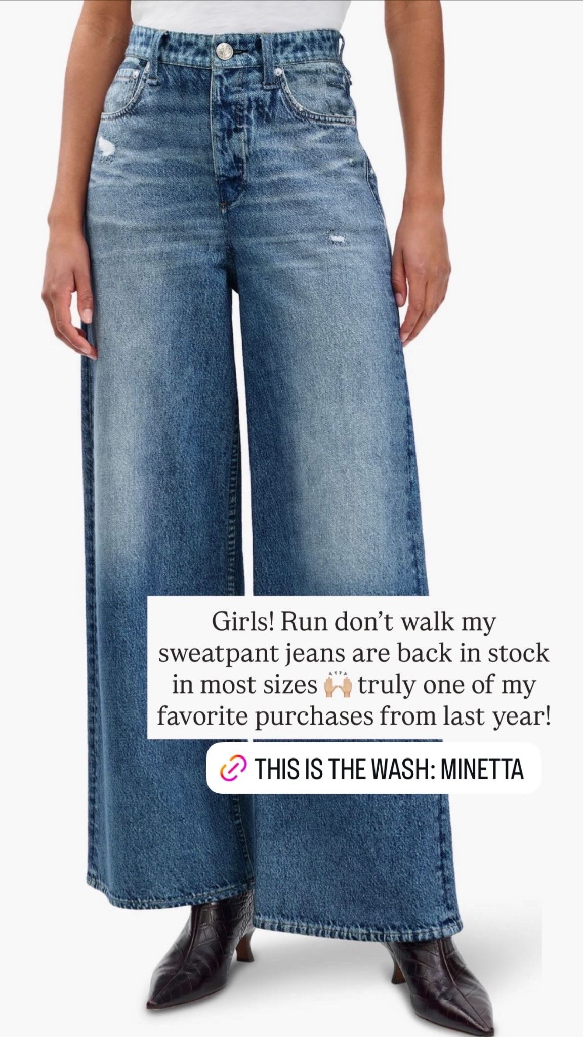 Girls! Run don't walk my sweatpant jeans are back in stock in most sizes🙌🏼 truly one of my favorite purchases from last year!

#LTKSeasonal #LTKgrwm #LTKootd