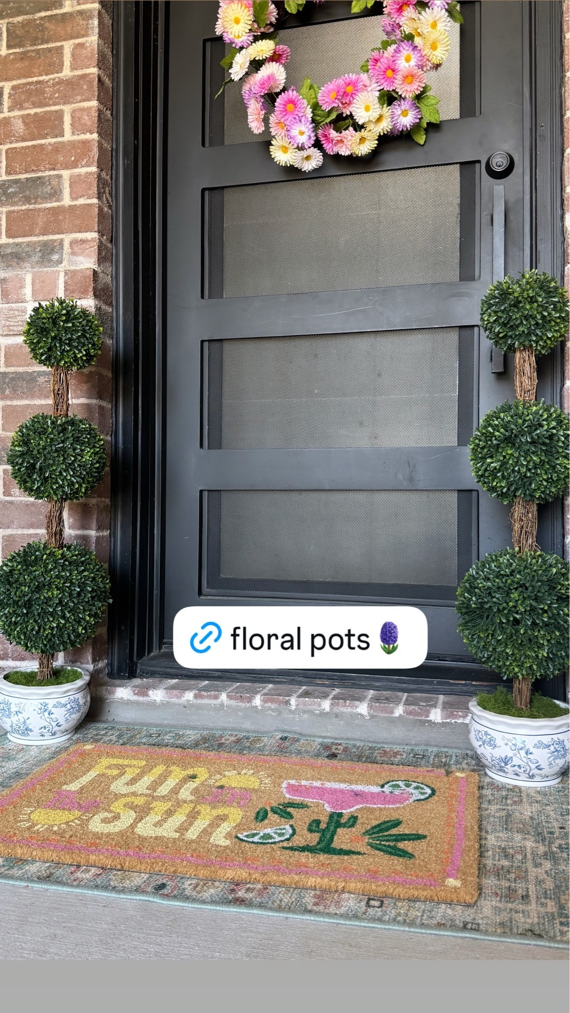 New floral pots from Walmart