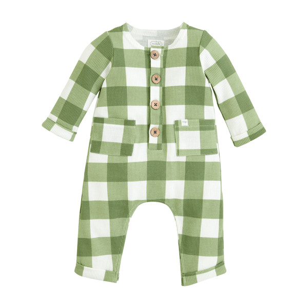 Green Plaid Baby Bodysuit | Mud Pie