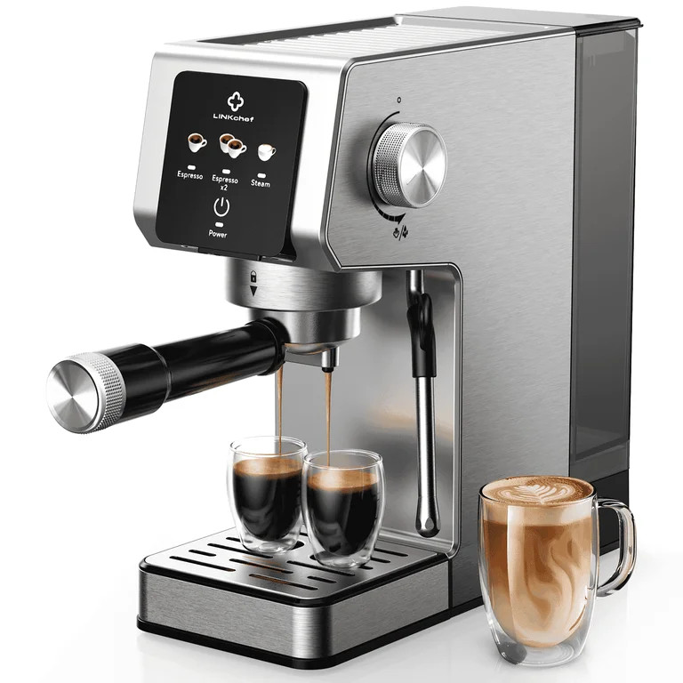 LINKChef Espresso Machine 20 Bar, Professional Espresso Maker with Milk Frother Steam Wand | Walmart (US)