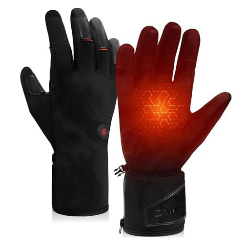 Dr.Warm Heated Gloves for Men Women,Rechargeable Battery Heated Work Gloves with Touchscreen Anti-Slip,Thin Thermal Hand Warmer for Outdoor Riding Cycling Running/L | Amazon (US)