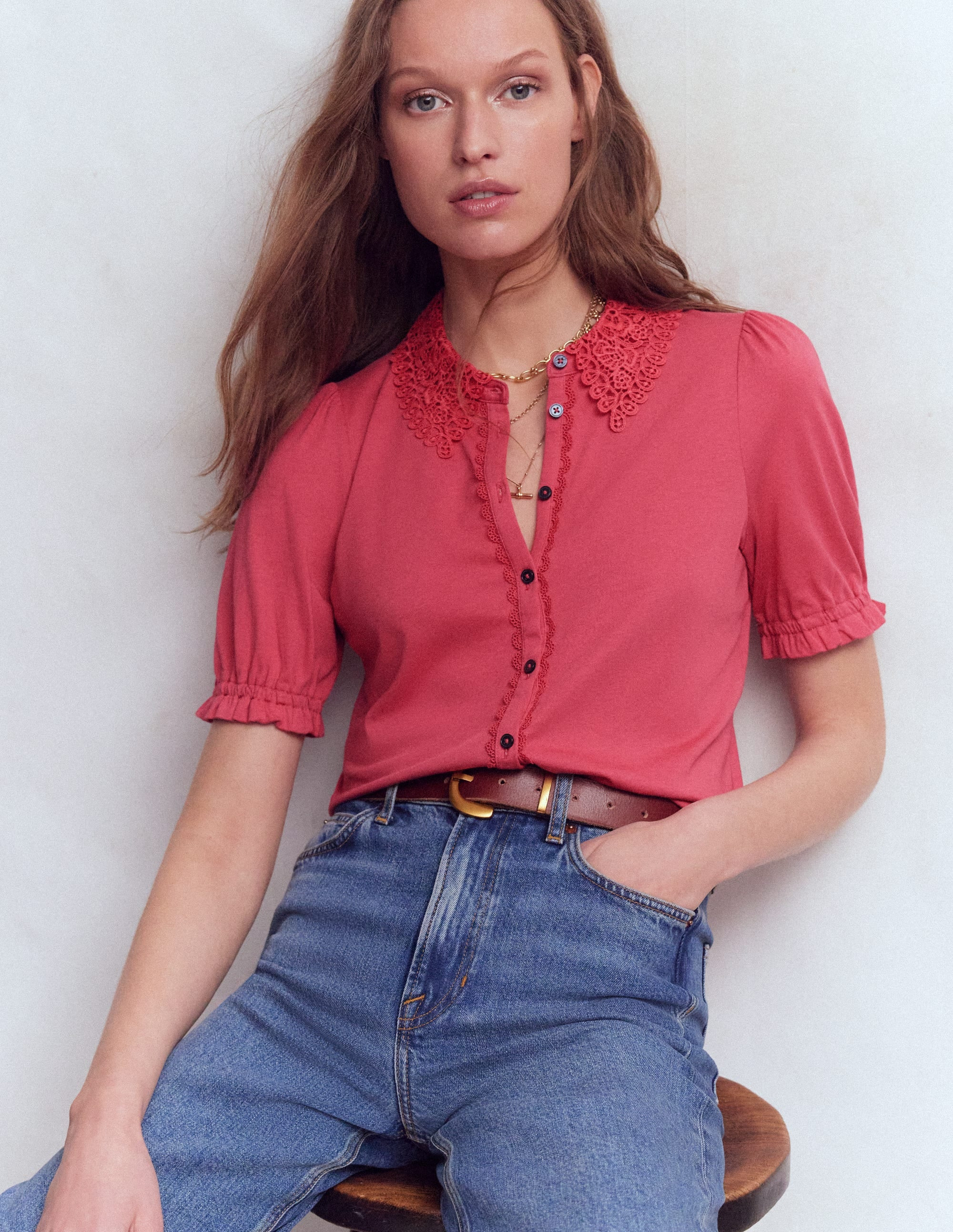 Bea Short Sleeve Shirt-Ebb and Flow | Boden (US)