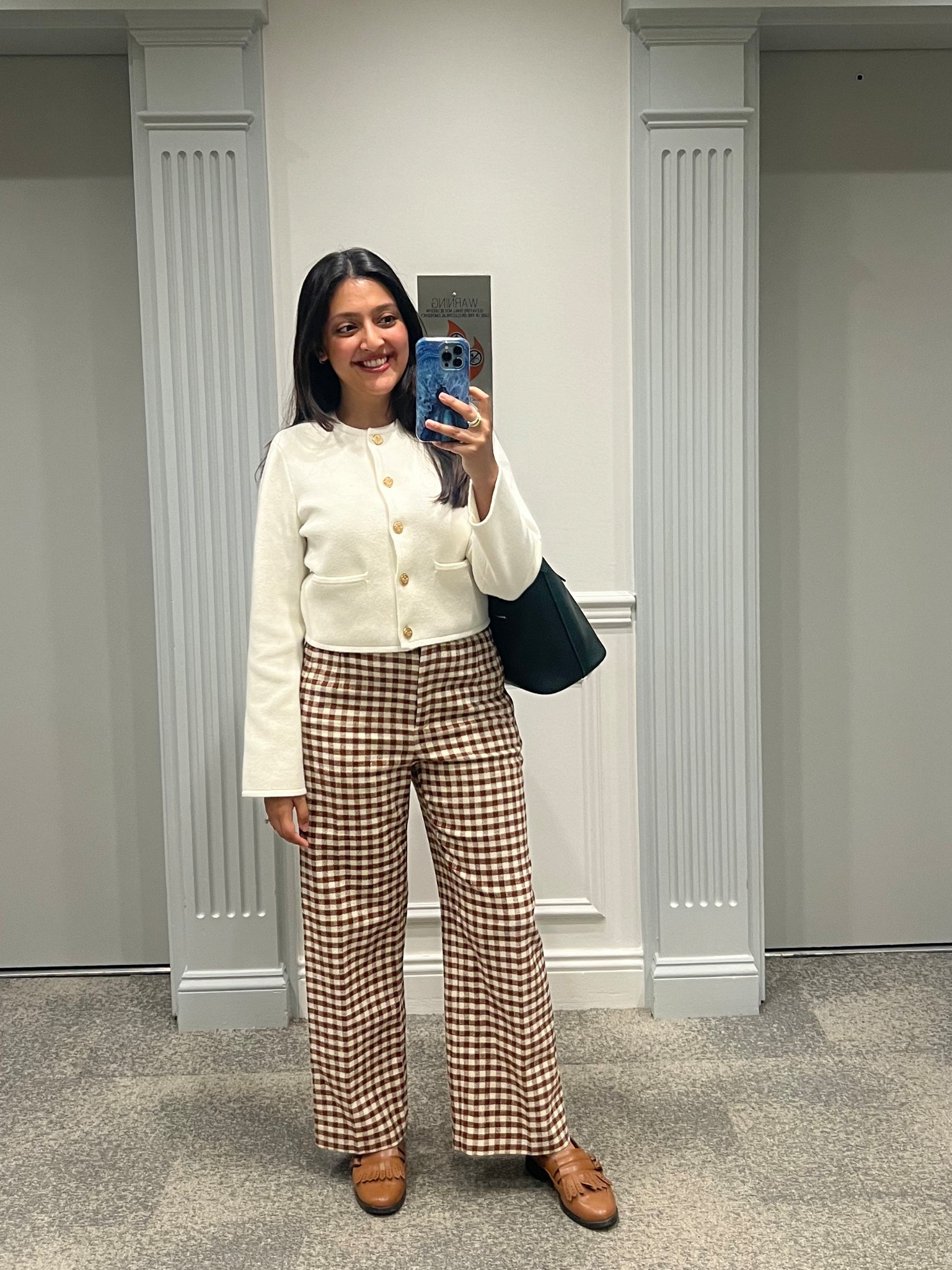 conference fit ft these fun @sezane pants! 

#LTKSeasonal #LTKStyleTip