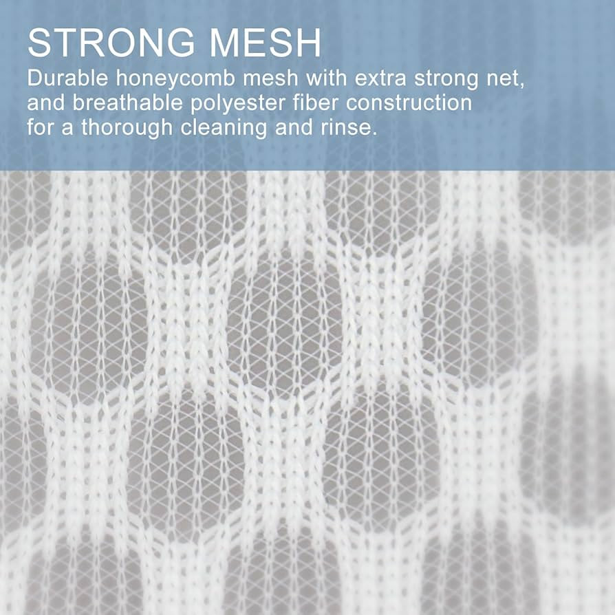3Pcs Durable Honeycomb Mesh Laundry Bags for Delicates 12 x 16 Inches (3 Medium) | Amazon (US)