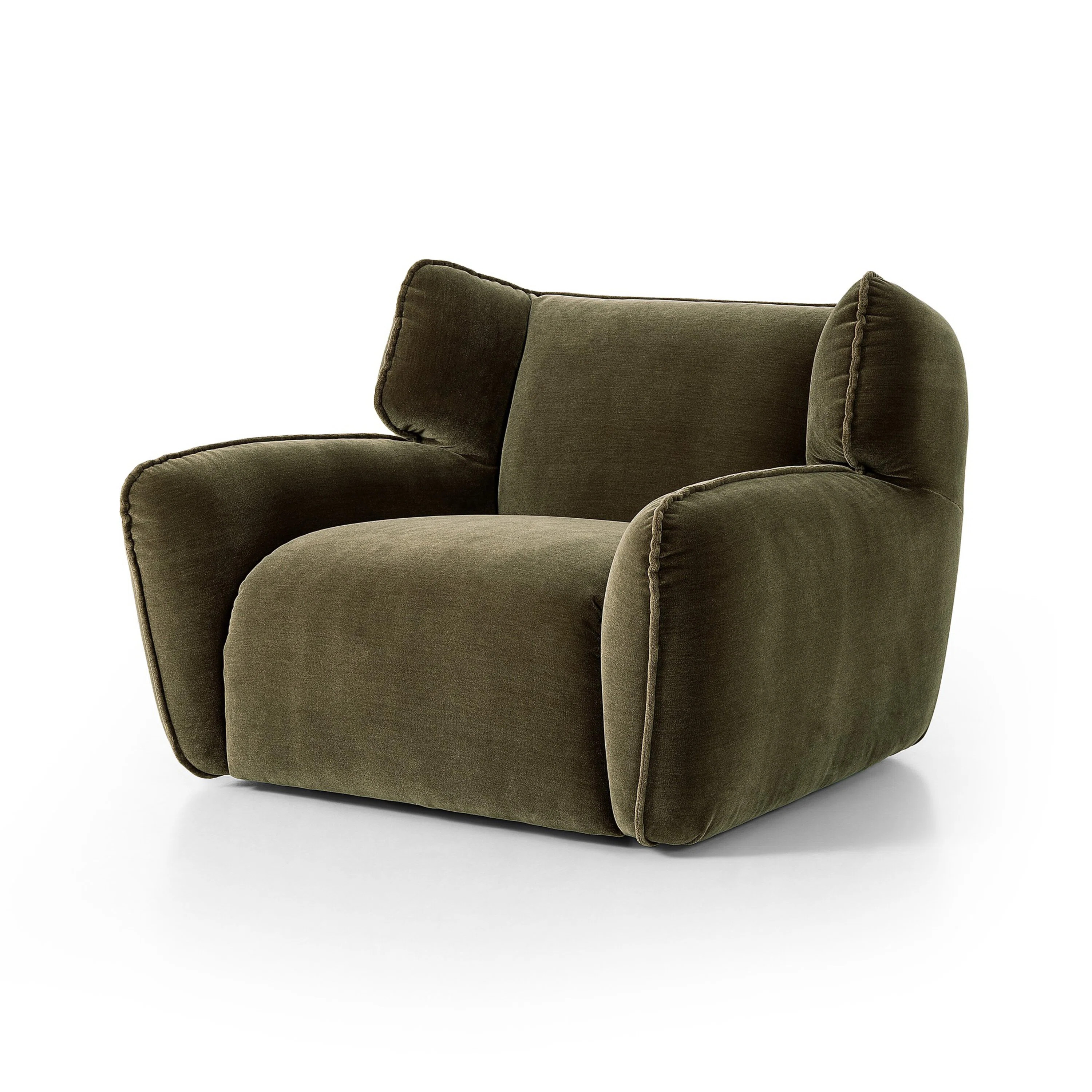 Thaddeus Oversized Upholstered Swivel Chair | Joss & Main