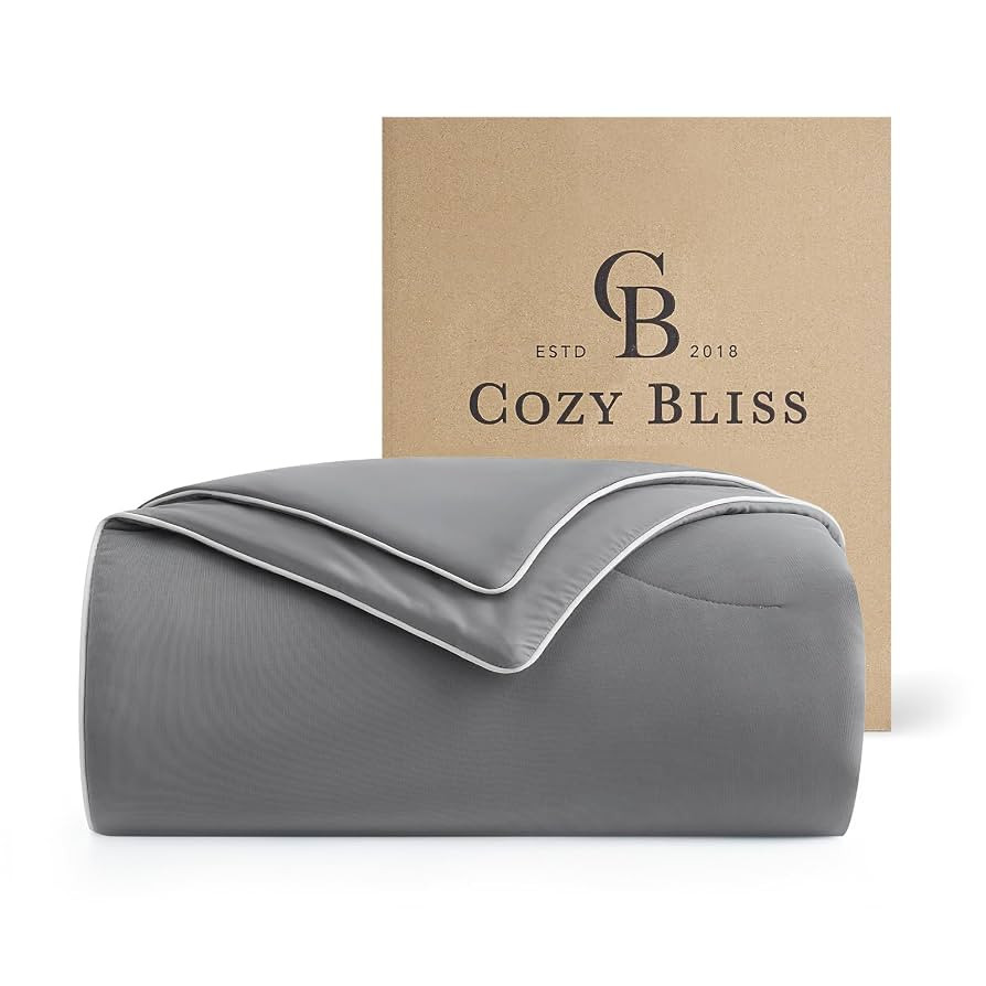 Cozy Bliss Cooling Comforter King Size Dual-Sided, Ultra-Soft Cooling Blankets for Hot Sleepers a... | Amazon (US)