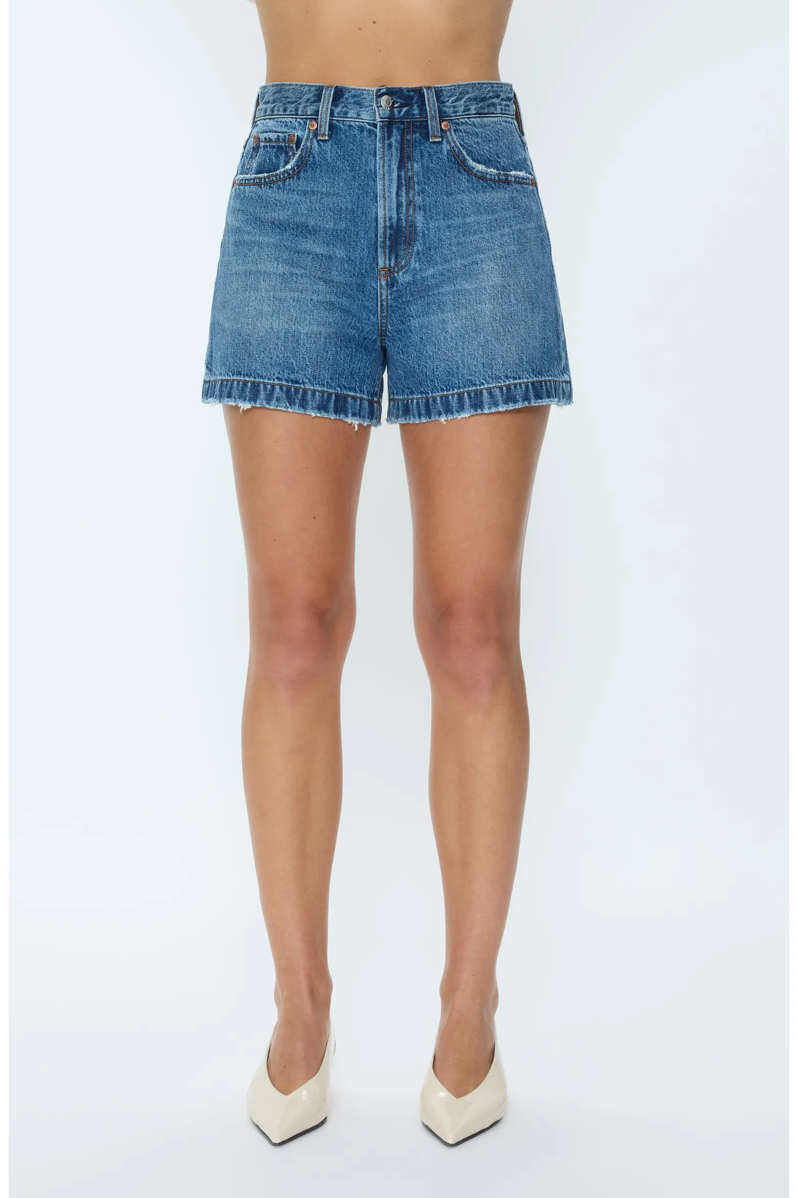 Saige High Waist Denim Shorts (Women) | Nordstrom | Nordstrom