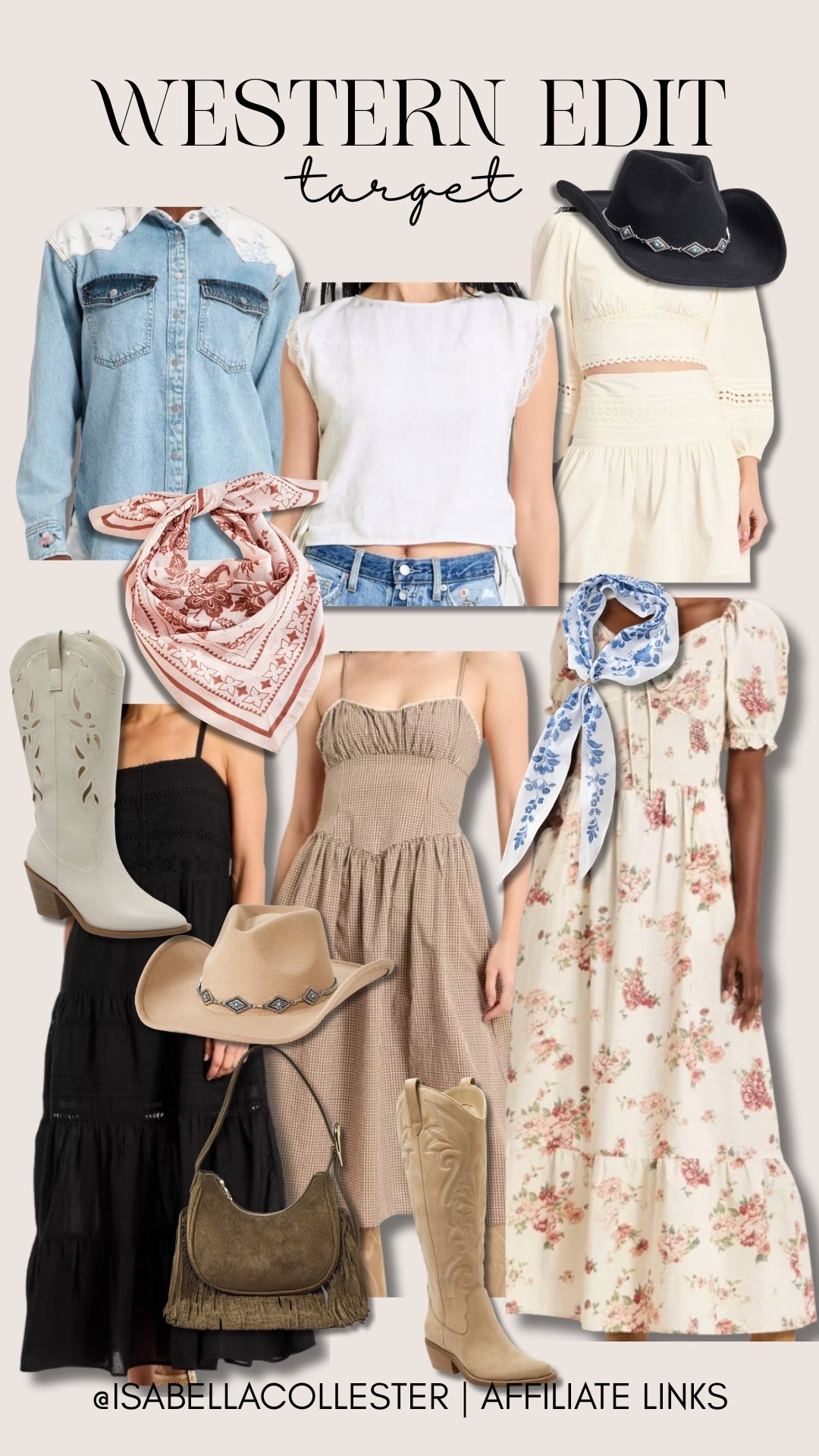 Target Western Edit! Everything is so cute! 🥰 🤠  Target  target western edit  western clothes  spring edit  maxi dress  cowboy boots  cowgirl boots  western boots  denim  jeans  jean shorts  spring  summer  

#LTKootd #LTKSeasonal