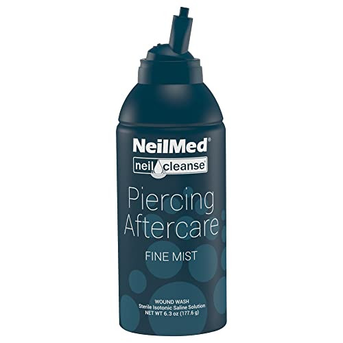 NeilMed NeilCleanse Piercing Aftercare, Fine Mist, 6.3 Fluid Ounce | Amazon (US)