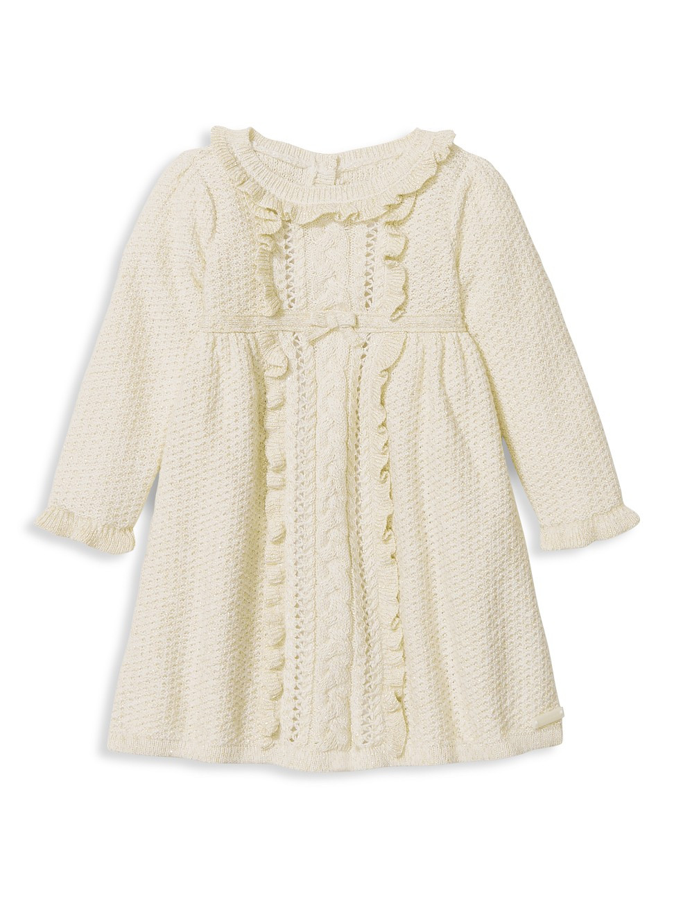 Janie and Jack Baby Girl's Bow Sweater Dress - Ivory - Size 18-24 Months | Saks Fifth Avenue