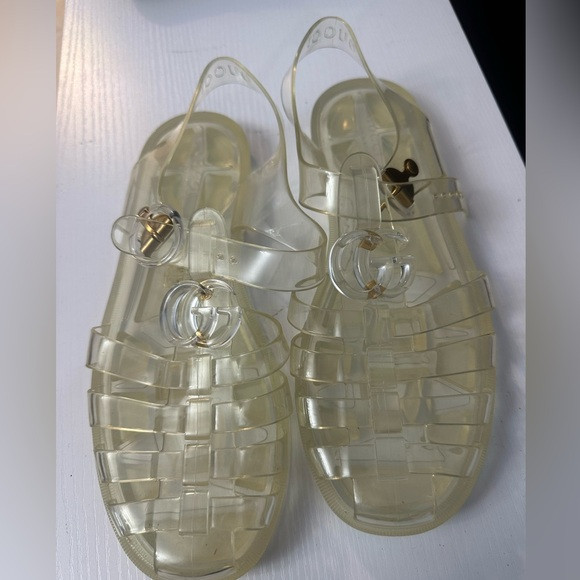 Gucci Double G Fisherman Jelly Clear Sandals | Poshmark