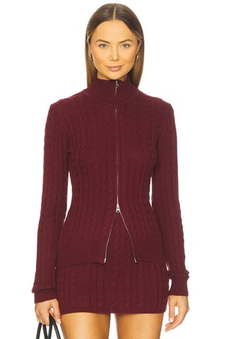 SEVEN WONDERS Katarina Long Sleeve Top in Black Cherry from Revolve.com | Revolve Clothing (Global)