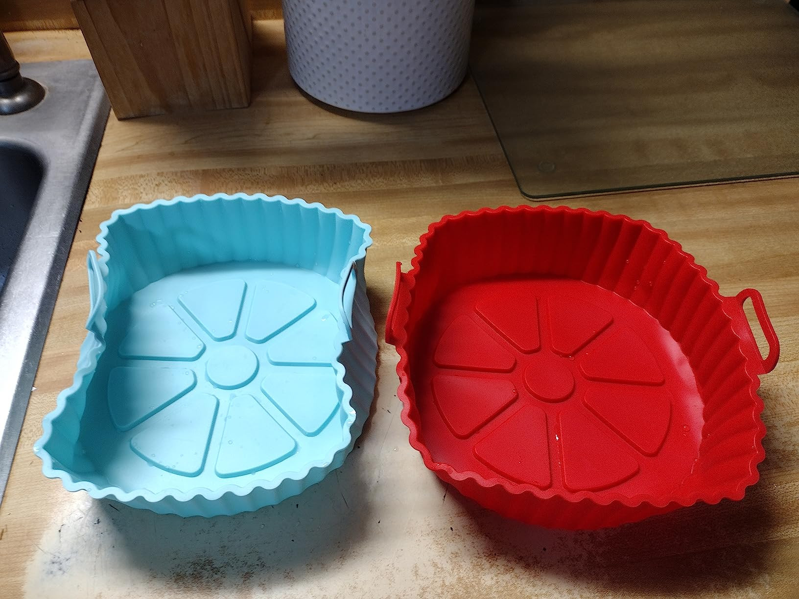 2 Pack Air Fryer Silicone Liners Pot for 3 to 5 QT, Basket Bowl, Replacement of Flammable Parchme... | Amazon (US)