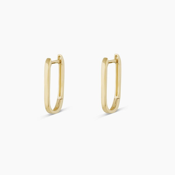 14k Gold Parker Link Huggies | Gorjana