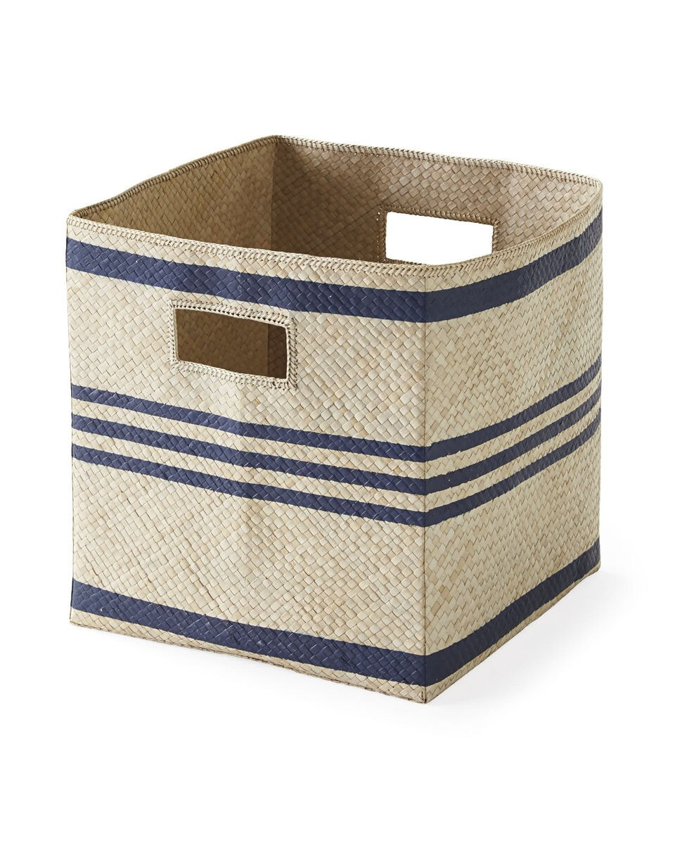 Pandan Woven Square Bin | Serena and Lily