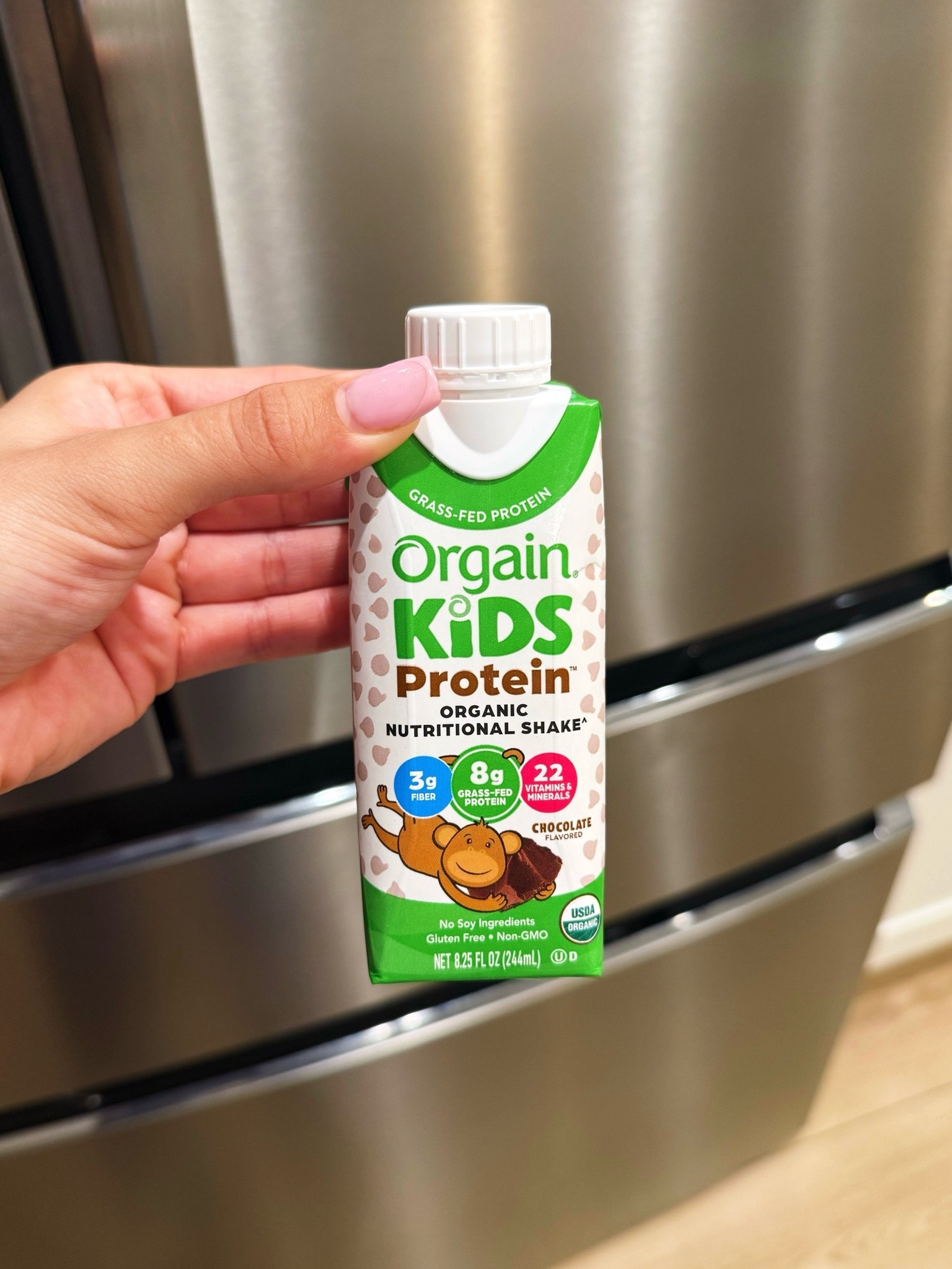 Been giving this to my 3 year old as a healthier option for when she wants chocolate milk🤎