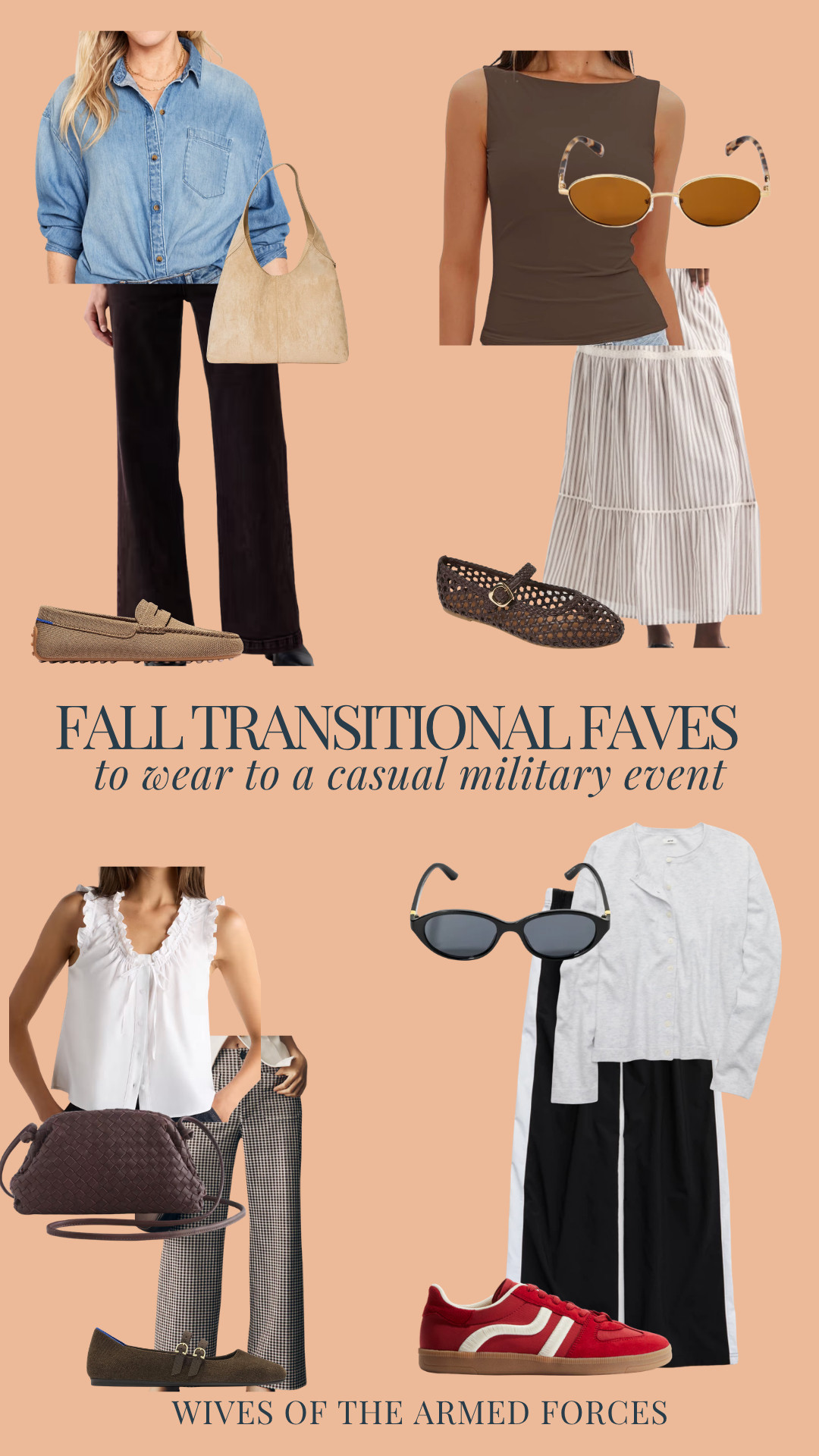Fall is around the corner, and these are some great items to mix and match for casual military events@ 

 #LTKootd