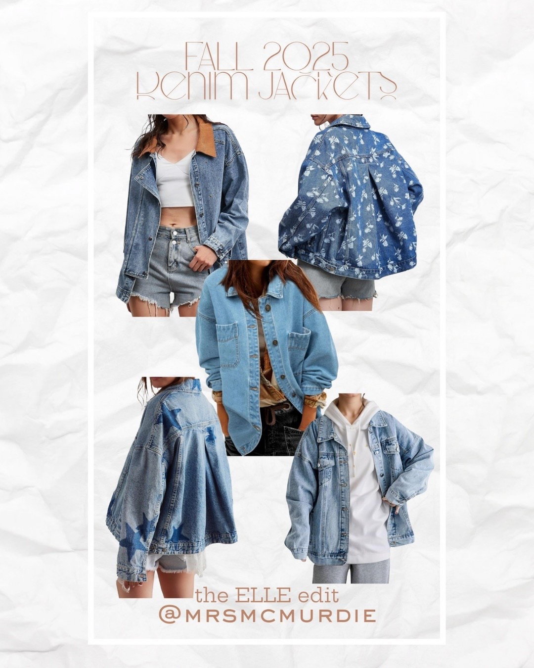 Denim jacket season is foreverrr 💙 Rounded up the 2025 styles I’m loving—cropped, classic, oversized, and everything in between. So many darling options linked for you!

#LTKFinds #DenimJacketSeason #2025Style #LTKStyle #ClosetFavorites #DenimOnRepeat #SpringToFallStyle #LTKTrendEdit #WardrobeStaples #AmazonFashion #AnthroStyle #FreePeopleVibes


#LTKOver40 #LTKStyleTip #LTKFindsUnder50