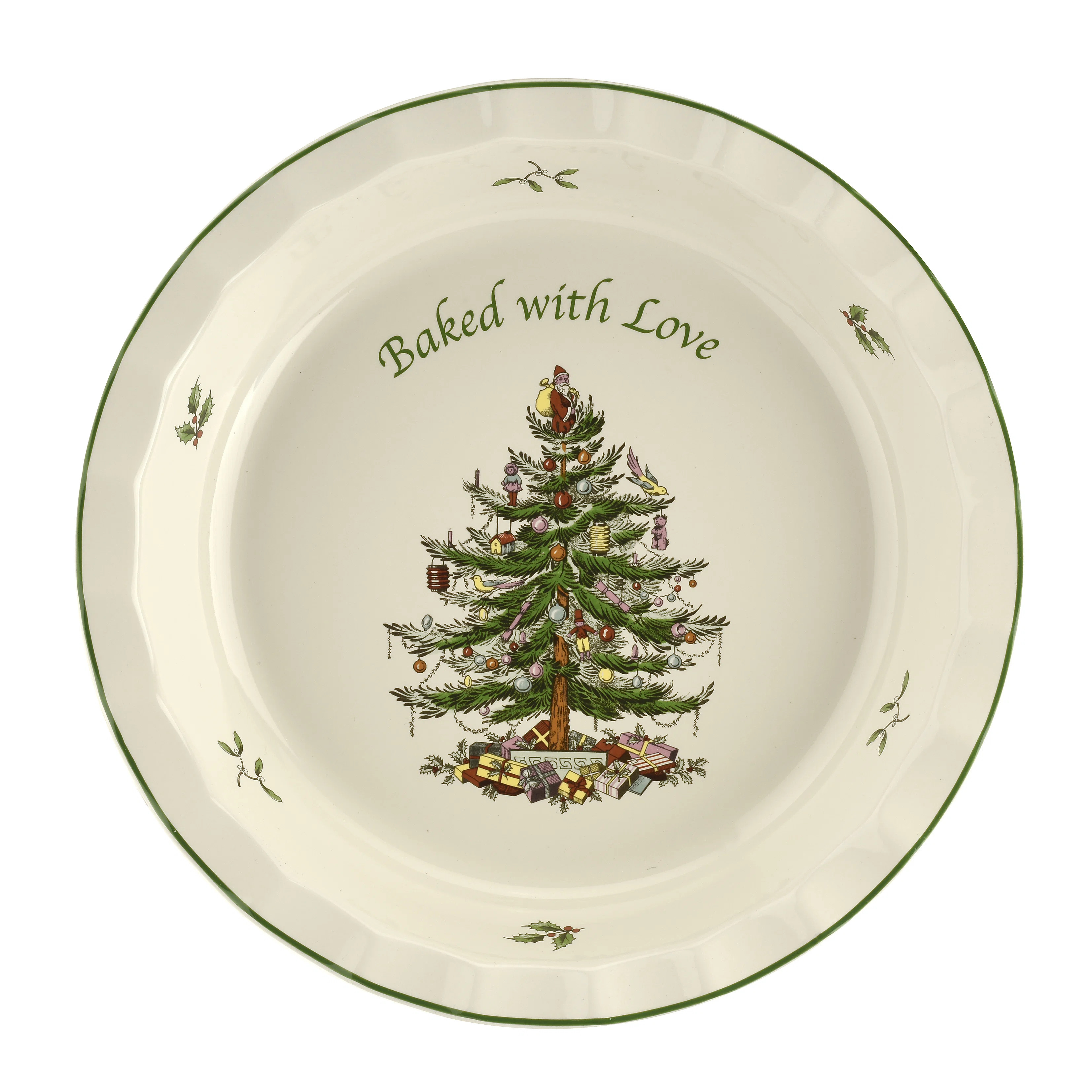 Spode Christmas Tree Pie Dish 10" Baked With Love | Wayfair North America