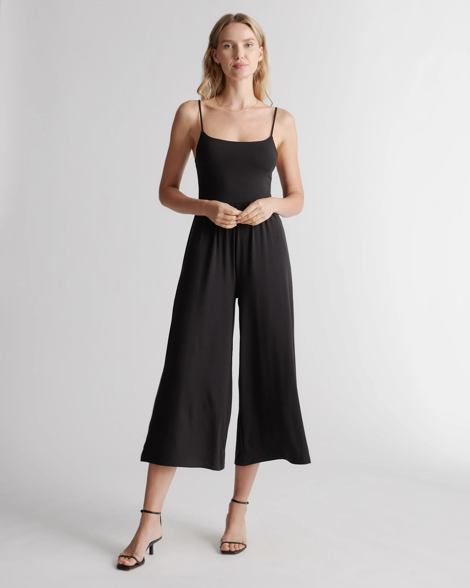 Tencel Jersey Wide Leg Jumpsuit | Quince