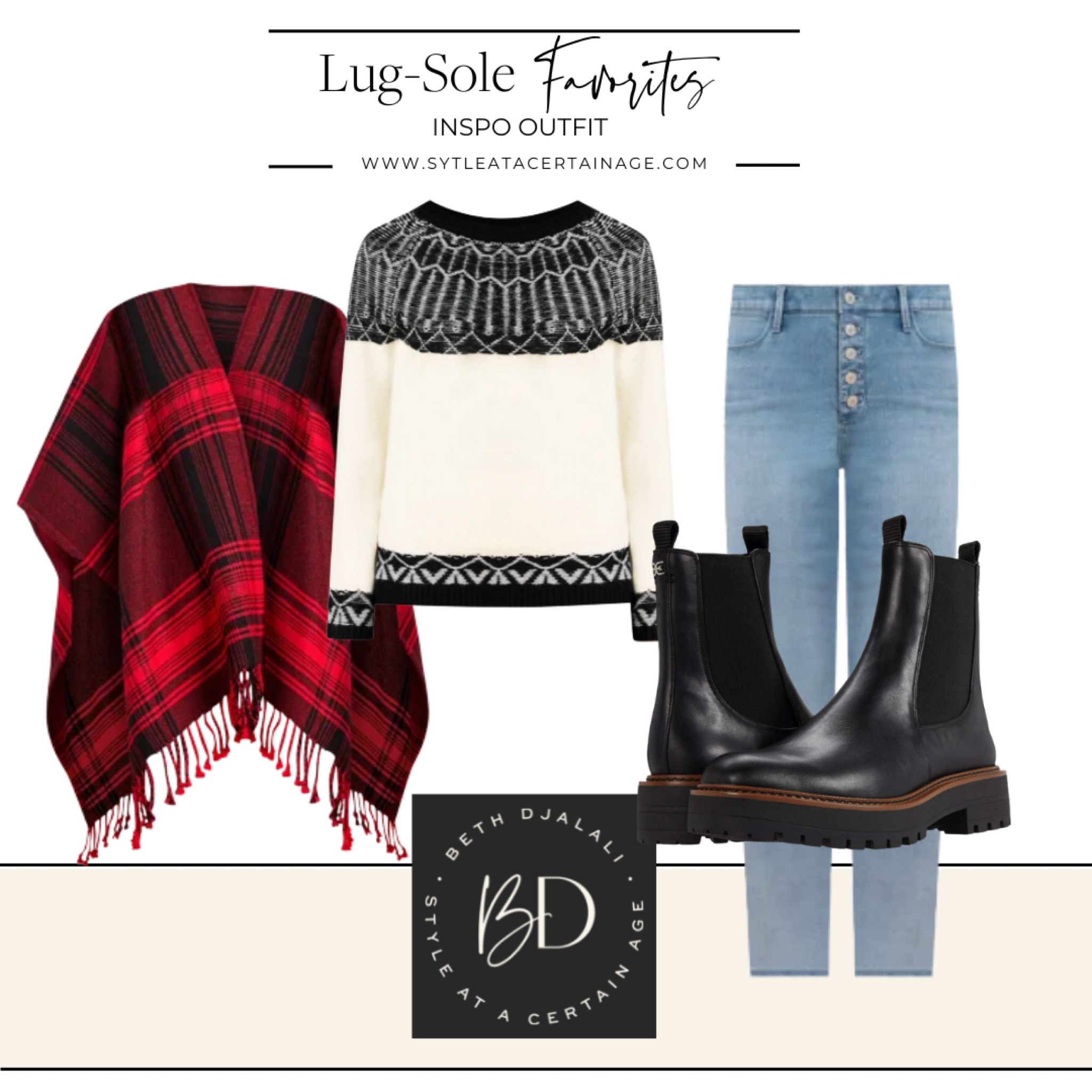 Lug-sole Chelsea boot inspiration outfit

#LTKFind