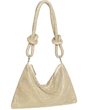 YUWITA Rhinestone Purse for Women Evening Bag Glitter Sparkly Mini Handbags | Amazon (US)